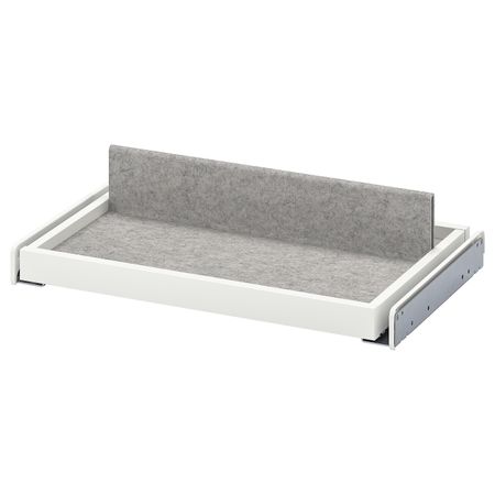 Выдвижная полка с вставкой для/обуви, белый, светло-серый 50x35 см IKEA KOMPLEMENT КОМПЛИМЕНТ 093.321.23