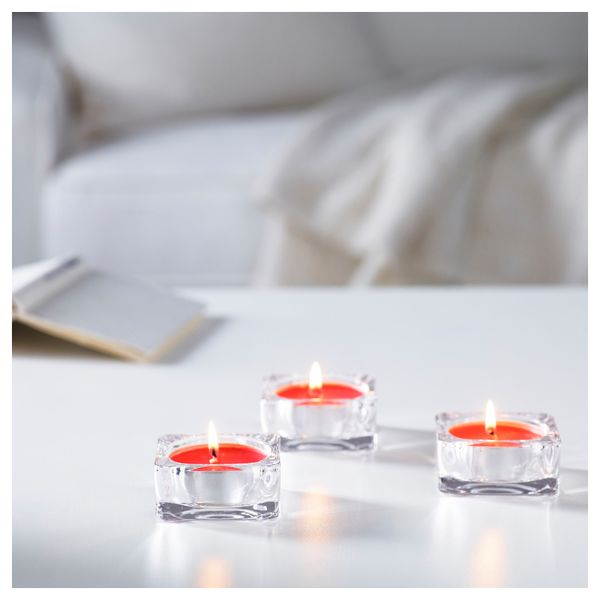 Аромат свеча в металической подставке СИНЛИГ, Сладкие ягоды красный, красный - фото 2