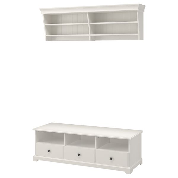 Шкаф для ТВ, комбинация, 145x49 см, белый IKEA LIATORP ЛИАТОРП 090.287.59 - фото 2