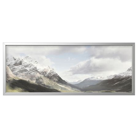 Картина с рамой, 140x56 см, Скалы, цвет алюминия IKEA BJÖRKSTA БЬЁРКСТА 294.716.22