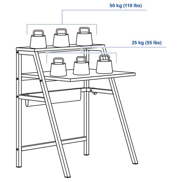 MITTPLAN МИТТПЛАН Письменный стол - белый 80x60 см - фото 5