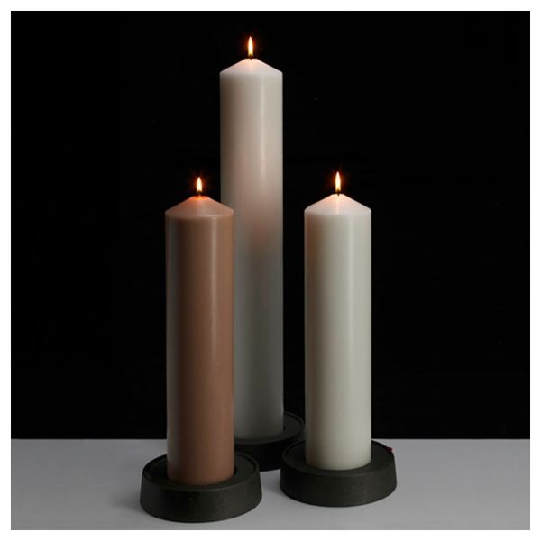 Подсвечник для формовой свечи, темно-серый 17 см IKEA LYSTER ЛИСТЕР 903.804.87 - схема-чертеж с размерами