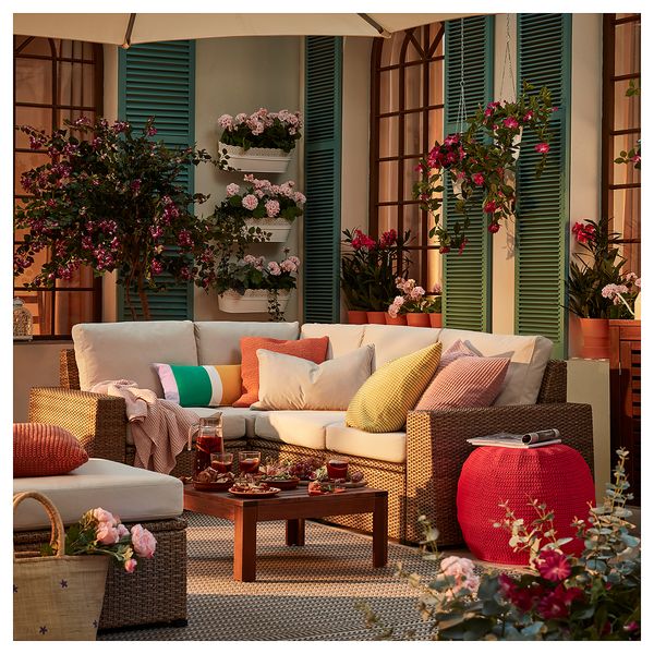 Модульный Угловой 3-местный диван, садовый IKEA SOLLERÖN СОЛЛЕРОН 492.526.09 - фото 3