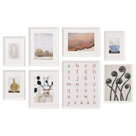 Рама с постером, 8 предмета, От А и дальше IKEA KNOPPÄNG КНОППЭНГ 005.462.46