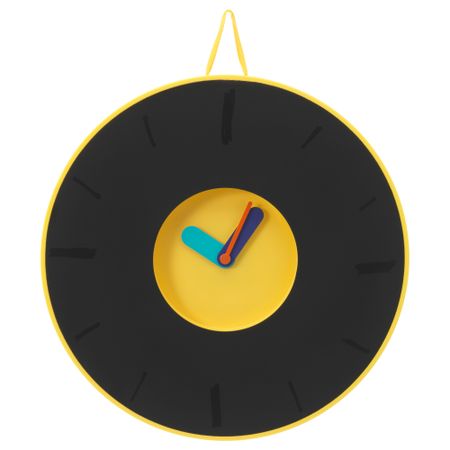 Настенные часы ПЛАДРА, черный, желтый