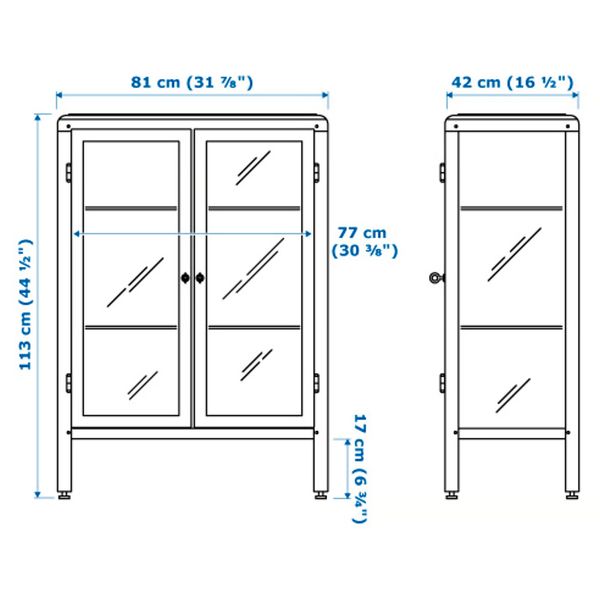 IKEA, дополнительный ракурс - схема-чертеж с размерами