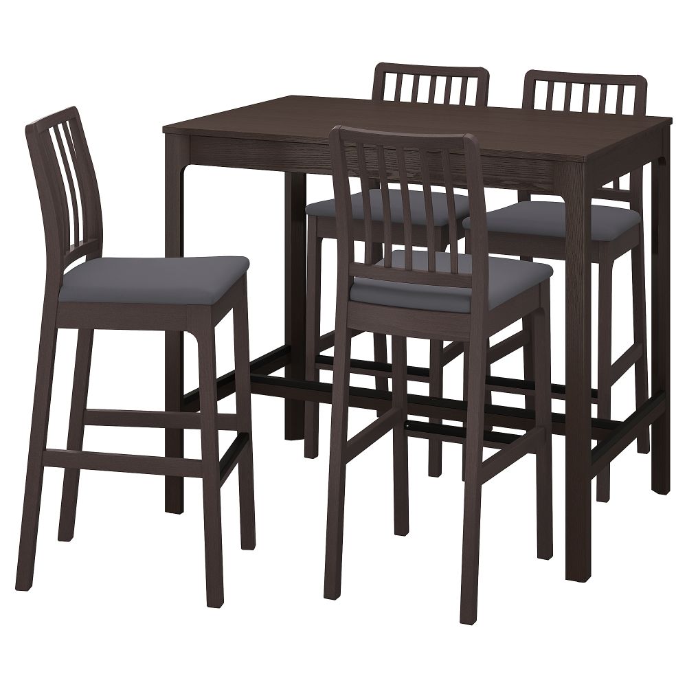 Барного Стол + 4 барного стула IKEA EKEDALEN ЛЕН ЭКЕДАЛЕН, EKEDALEN ЛЕН ЭКЕДАЛЕН 894.295.12 - фото 1