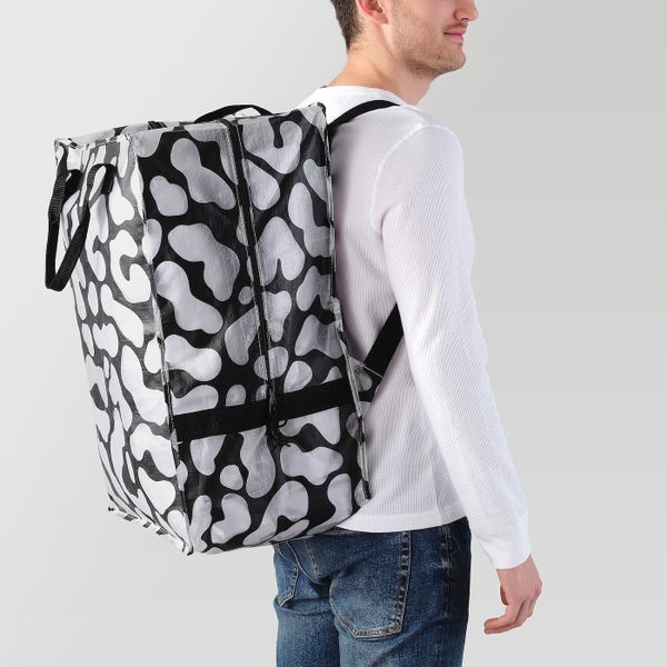 Сумка, черный, прозрачный, 72 л IKEA ОМБЮТЕ 004.466.66 - фото 3