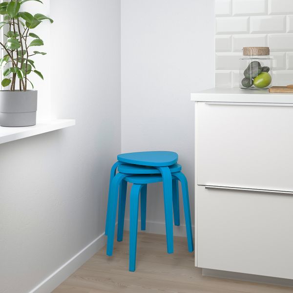 Табурет, синий IKEA KYRRE КЮРРЕ 704.349.81 - схема-чертеж с размерами