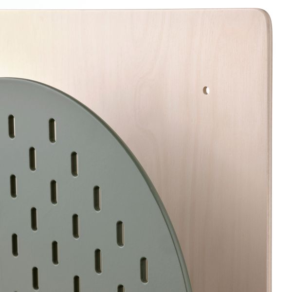 Настенный модуль для хранения, 8x38x32 см, зеленый, дерево IKEA VATTENKAR 805.412.78 - схема-чертеж с размерами