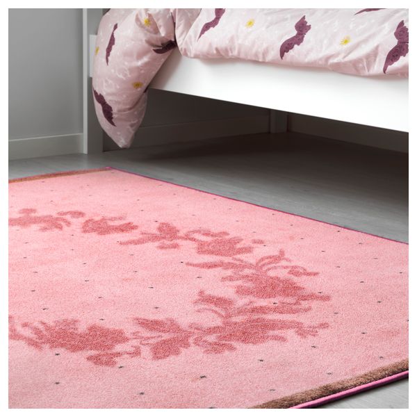 Ковер, короткий ворс РАРИНГ, розовый (133x160 см) - фото 3