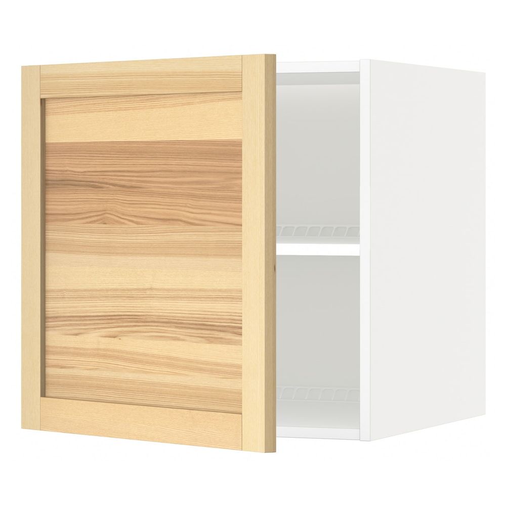 Верхний шкаф на холодильник/морозильн, белый/Торхэмн ясень 60x60 см IKEA METOD МЕТОД 492.259.70 - схема-чертеж с размерами