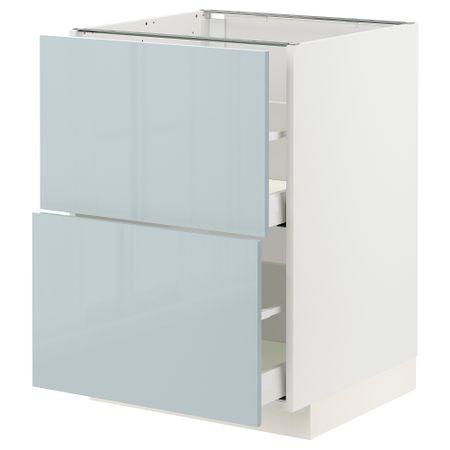 Напольный шкаф 2 фасада, 2 высоких ящика, 60x60 cm IKEA METOD МЕТОД, MAXIMERA МАКСИМЕРА 694.791.93