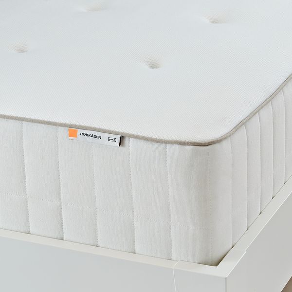 Матрас с пружинами карманного типа, очень жесткий/белый 90x200 см IKEA HOKKÅSEN ХОККОСЕН 704.849.71 - фото 1