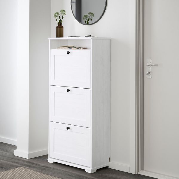 Галошница, 3 отделения, белый 61x130 см IKEA БРУСАЛИ 004.491.46 - фото 5