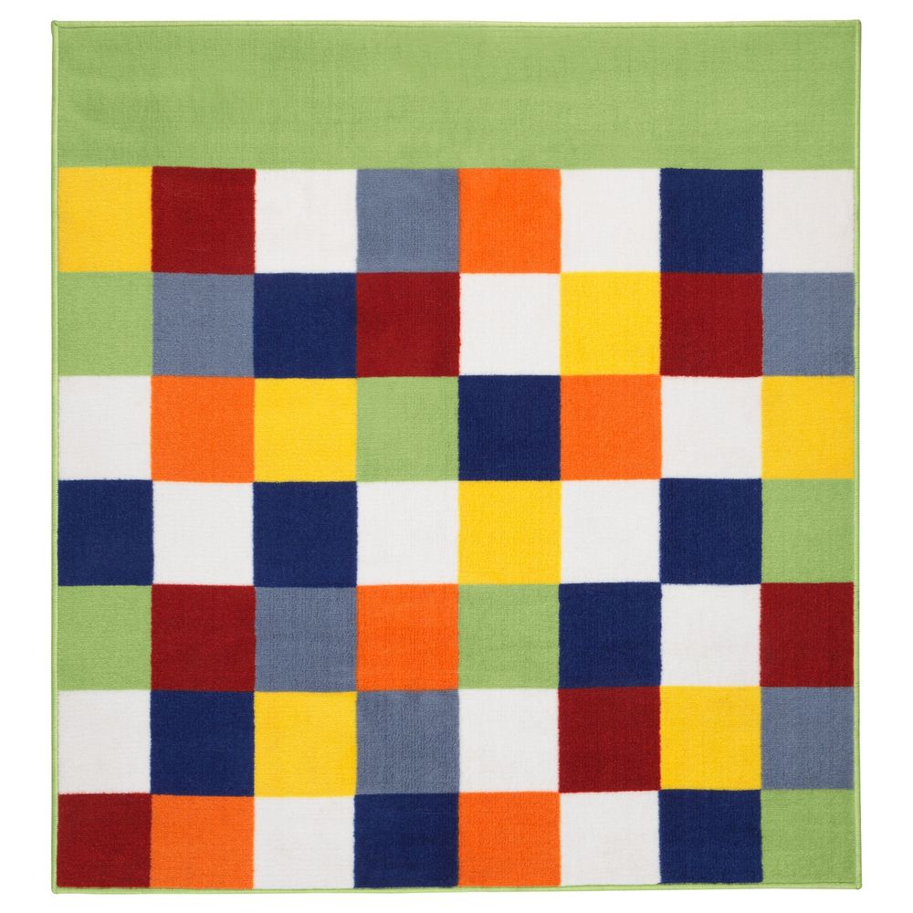 Ковер, короткий ворс, разноцветный, 133x140 см IKEA ЛАТТО 903.783.33 - фото 1