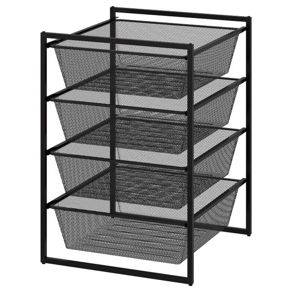 Комбинация для хранения, антрацит 50x51x70 см IKEA JONAXEL ЙОНАКСЕЛЬ 593.362.27 - фото 1