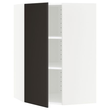 Угловой навесной шкаф с полками, 68x100 cm IKEA METOD МЕТОД 092.118.28