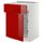 Напольный шкаф для варочной панели, ящик, 2 проволочных корзины МЕТОД / ФОРВАРА, белый, Рингульт красный