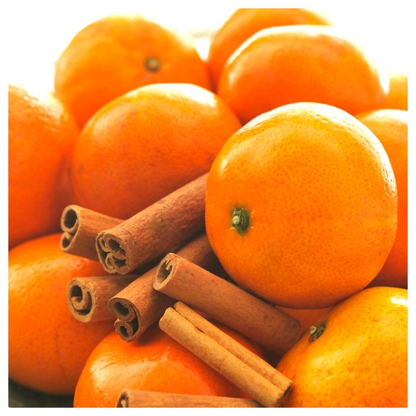 Ароматическая свеча в стакане ВИНТЕР 2016, Спелые мандарины и корица красный, красный (6 см) - фото 2