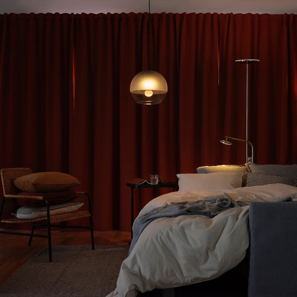 Гардины, блокирующие свет, 2 шт., красно-коричневый 145x300 см IKEA MAJGULL МАЙГУЛЛ 505.178.97 - фото 3