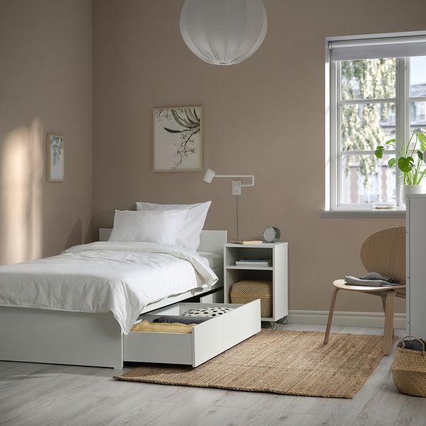VIHALS Каркас кровати с 2 ящиками - белый/Luröy 90x200 см - фото 3