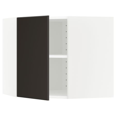 Угловой навесной шкаф с полками, 68x60 cm IKEA METOD МЕТОД 492.118.26
