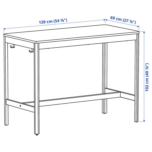 IKEA, дополнительный ракурс - схема-чертеж с размерами