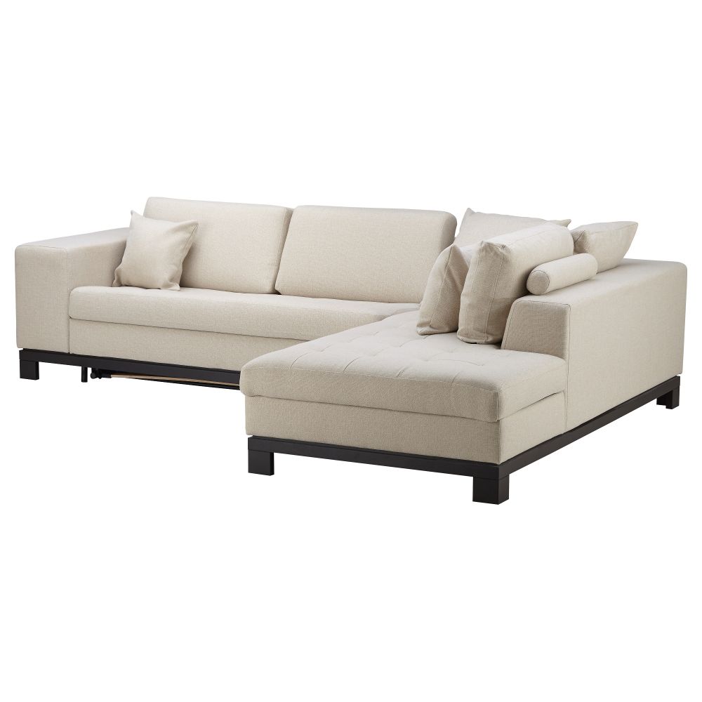 Угловой диван-кров c модулем для хран, пр НОГЕРСУНД, Толлэби бежевый - фото 1