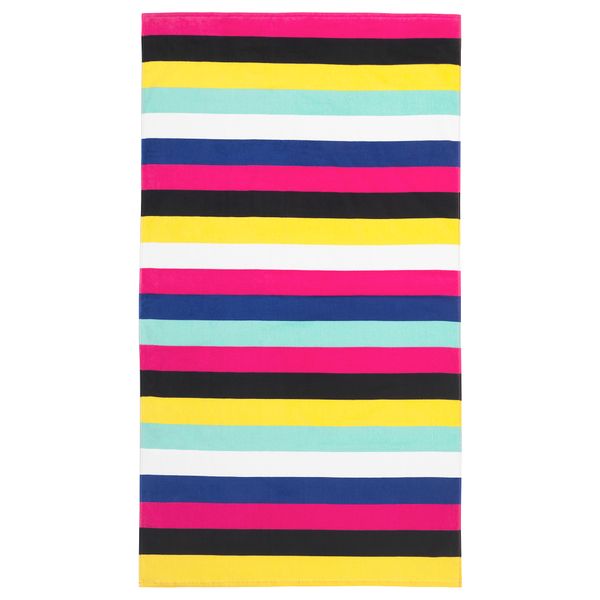 Пляжное полотенце СОММАР 2018, разноцветный, темный (100x180 см) - фото 2
