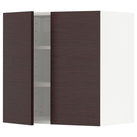 Навесной шкаф с полками, 2 дверцы, 60x60 cm IKEA METOD МЕТОД 594.660.92