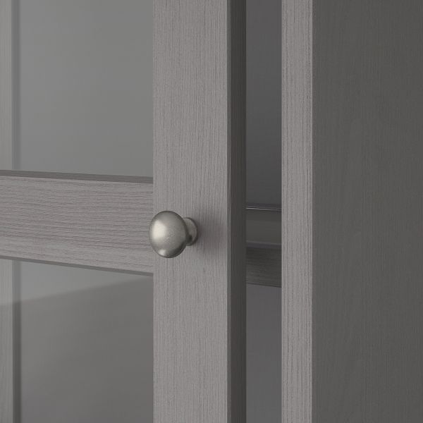 Комбинация с раздвижными дверьми, серый 243x47x212 см IKEA HAVSTA ХАВСТА 492.752.34 - фото 4