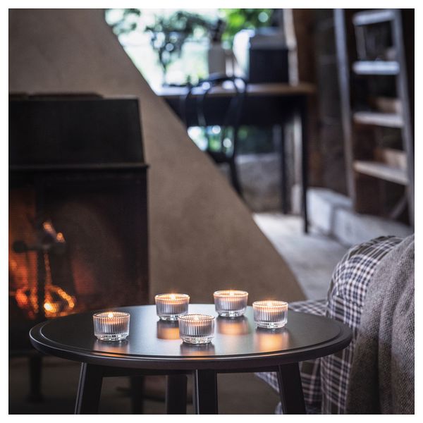 Свеча греющая ароматическая, 3.5 ч, Костер, серый IKEA ENSTAKA 005.024.74 - фото 5