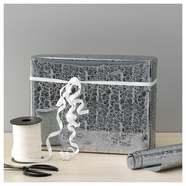 Рулон оберточной бумаги ВИНТЕР 2017, под антик, серебристый (2x0.7 м) - схема-чертеж с размерами