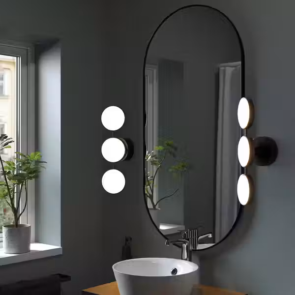 KABOMBA Бра, светодиодный - регулируемая яркость матовая поверхность/чёрный 47x14 см - фото 3