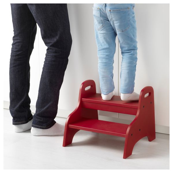 Табурет для ног ТРУГЕН, красный (40x38x33 см) - фото 2