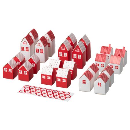 Рождественский календарь,24ящичка ВИНТЕР 2017, домик, с рисунком