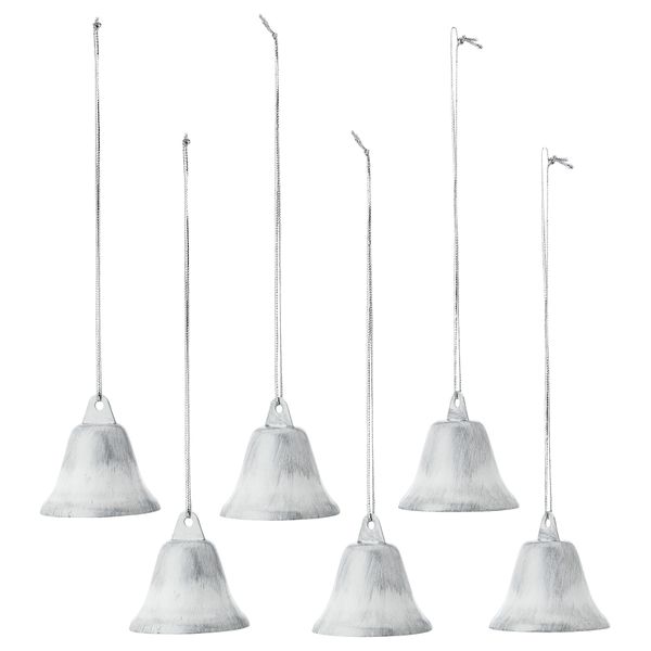 Украшение подвесное ВИНТЕР 2015, форма колокола, белый - фото 1