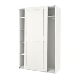 PAX / GRIMO Гардероб - белый/белый 150x66x236 см