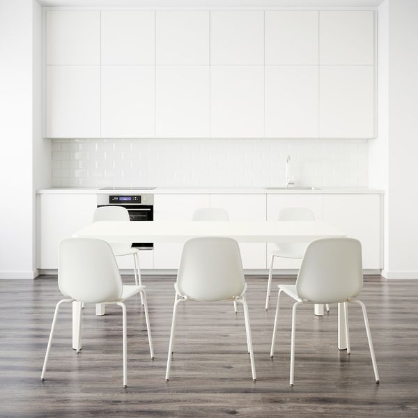Стол и 6 стульев, белый/белый 180 см IKEA TINGBY ТИНГБИ / LEIFARNE ЛЕЙФ-АРНЕ 792.211.93 - фото 2