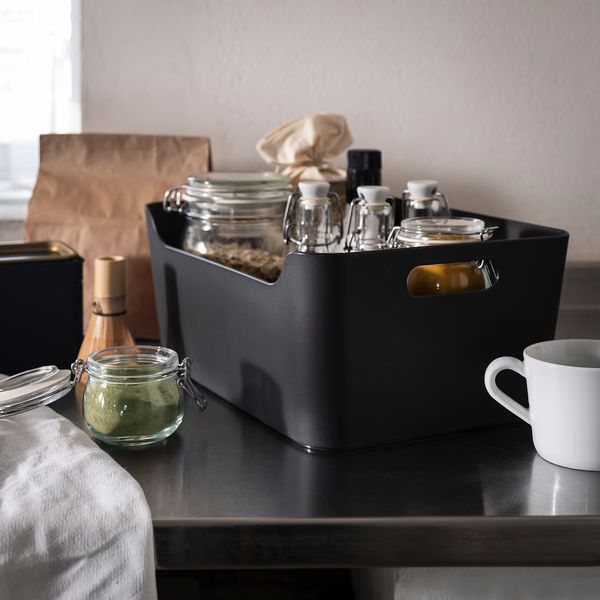 UPPDATERA Контейнер - антрацит 34x24 см - фото 2