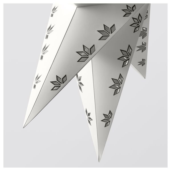 Абажур для подвесного светильника СТРОЛА, белый, снежинки - схема-чертеж с размерами