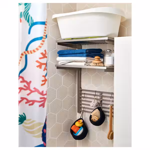 KUNGSFORS Накладная шина/полка/решетка - нержавеющ сталь фото товара - схема-чертеж с размерами