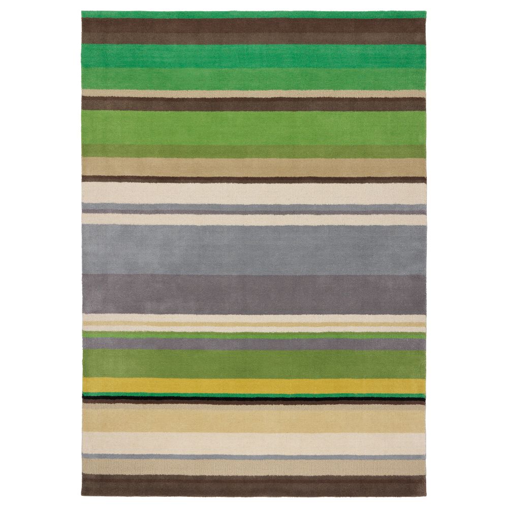 Ковер, короткий ворс СТОКГОЛЬМ, зеленый ручная работа зеленый (170x240 см) - фото 1