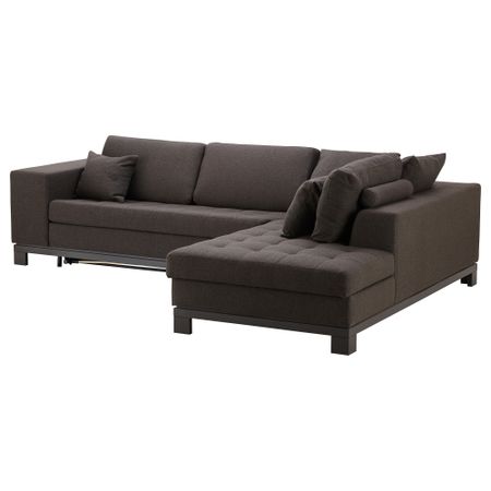 Угловой диван-кров c модулем для хран, пр НОГЕРСУНД, Толлэби темно-коричневый