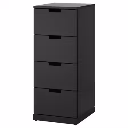 NORDLI Комод с 4 ящиками - антрацит 40x99 см