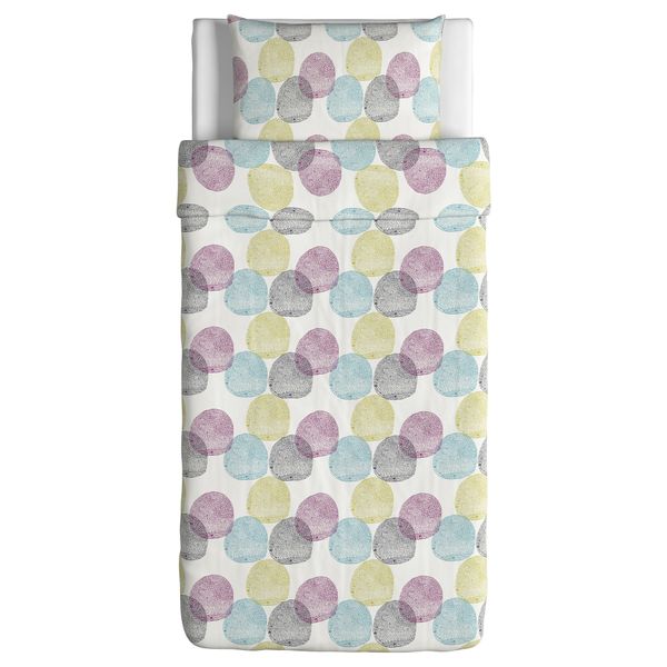 Пододеяльник и 1 наволочка МАЛИН РАНД, разноцветный (150x200/50x70 см) - схема-чертеж с размерами