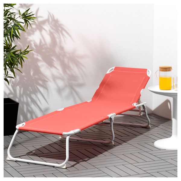Шезлонг ХОМЭ, светло-красный - фото 3