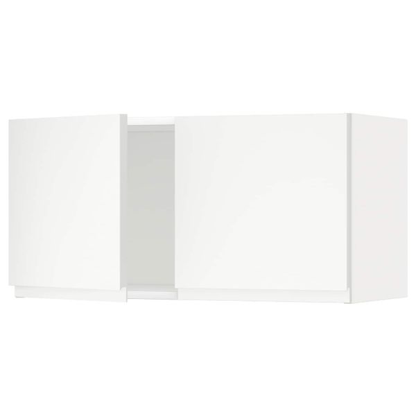 Навесной шкаф с 2 дверями, белый/Воксторп матовый белый 80x40 см IKEA METOD МЕТОД 392.250.70 - схема-чертеж с размерами