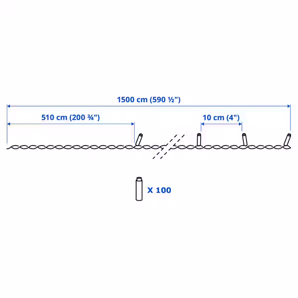 IKEA в интерьере - схема-чертеж с размерами